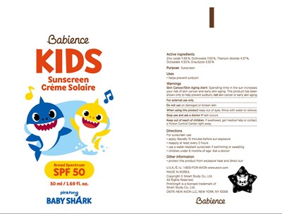 Babience Kids Sunscreen Spf 50 Pinkfong Baby Shart 50ml Tube (Babience Kids Sunscreen Spf 50 Pinkfong Baby Shart 50ml Tube)